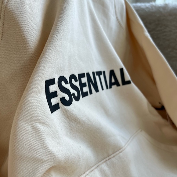 ☁️Authentic Fear of God Essentials Cream Hoodie & Pants Suit - Picture 3 of 16